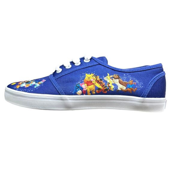 Bradford Exchange Disney Women Sneakers Mickey and Minnie Wearable Art Blue Sz 5 - Picture 2 of 8